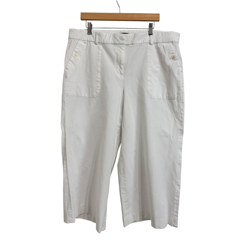 J.Crew Sydney wide-leg pant in bi-stretch cotton blend Women's Size 20 #BF404